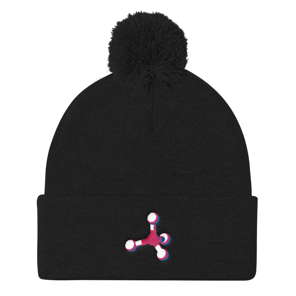 Pom Pom Knit Cap